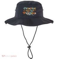 Practice Makes Progress Over Perfection Positive Motivation Bucket Hat thumb 0