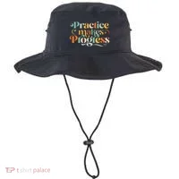 Practice Makes Progress Over Perfection Positive Motivation Bucket Hat thumb 0