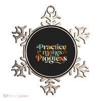Practice Makes Progress Over Perfection Positive Motivation Ornament thumb 0