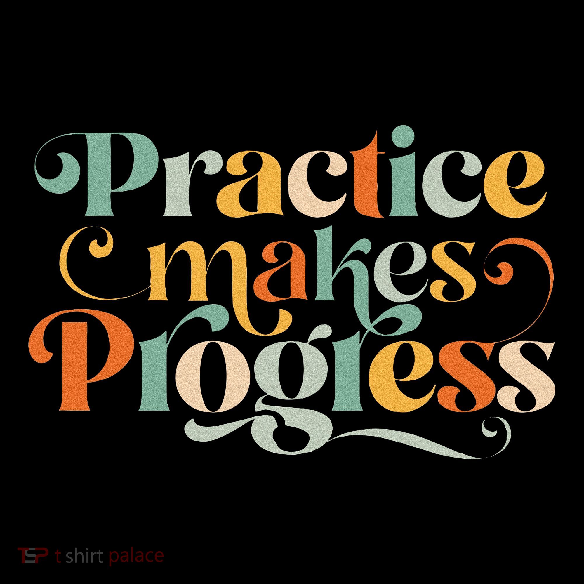 Practice Makes Progress Over Perfection Positive Motivation Ornament
