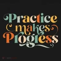 Practice Makes Progress Over Perfection Positive Motivation Women's Long Sleeve Shirt thumb 2