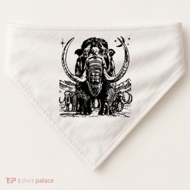 Prehistoric Mammoth USA-Made Doggie Bandana