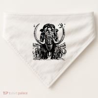 Prehistoric Mammoth USA-Made Doggie Bandana thumb 0