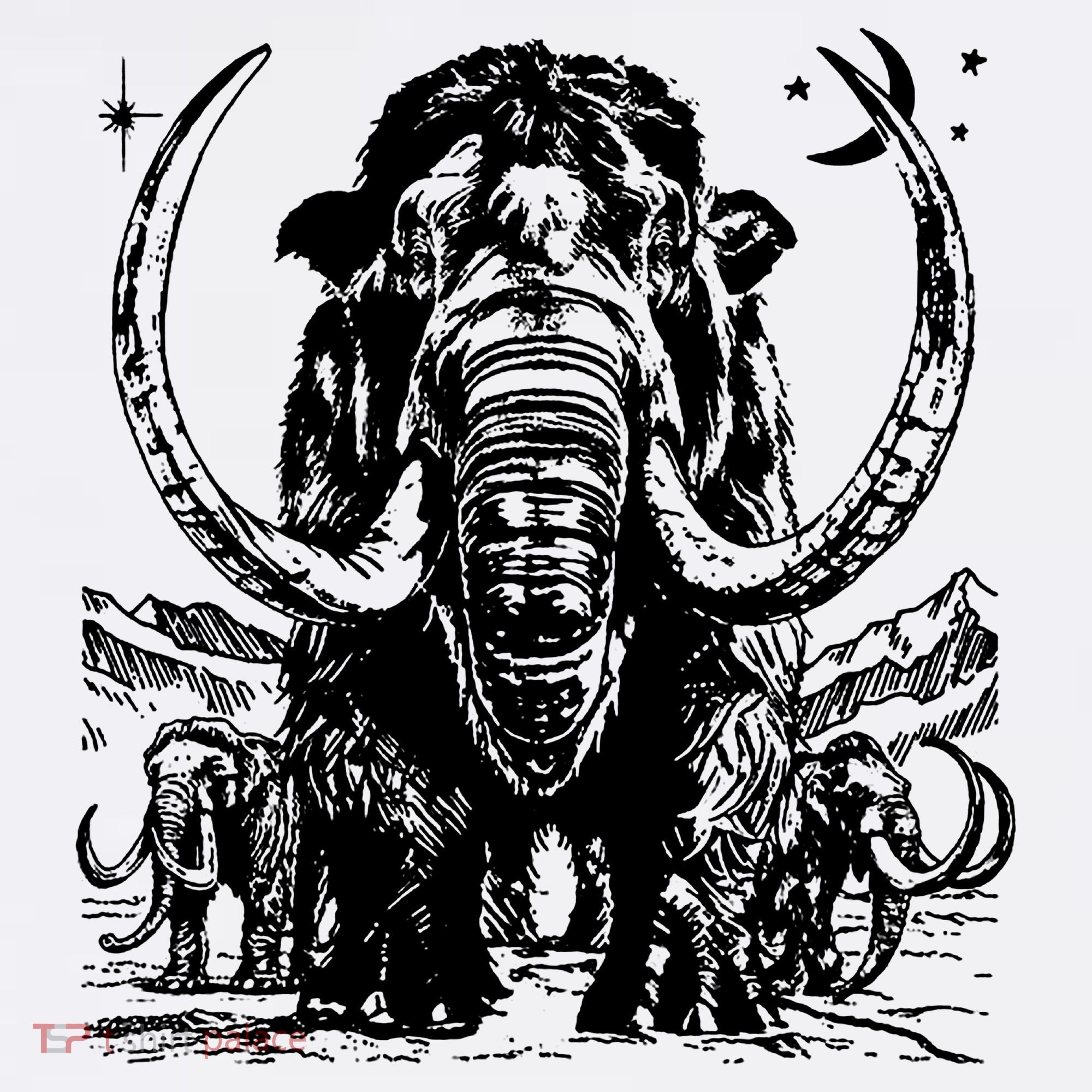Prehistoric Mammoth Long Sleeve Shirt