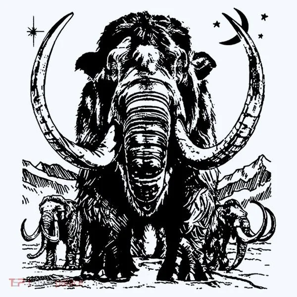 Prehistoric Mammoth Baby Bodysuit