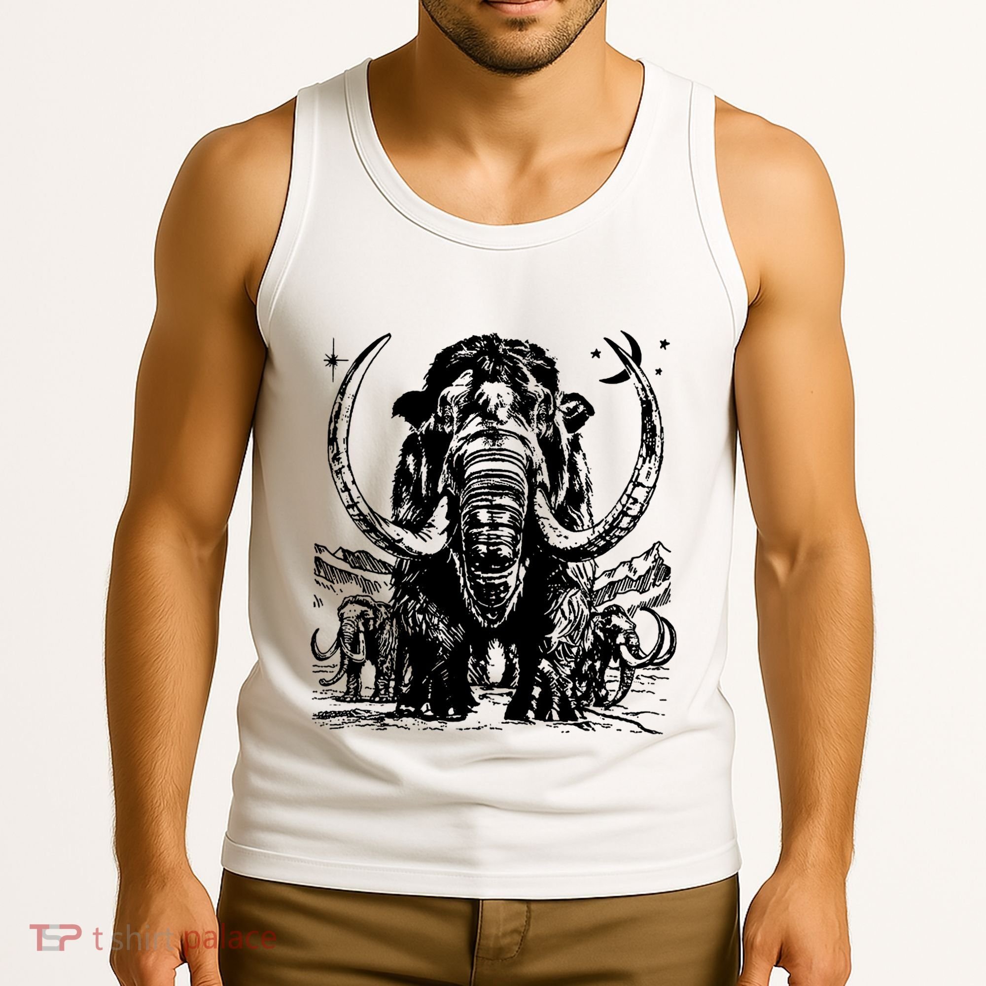 Prehistoric Mammoth Tank Top