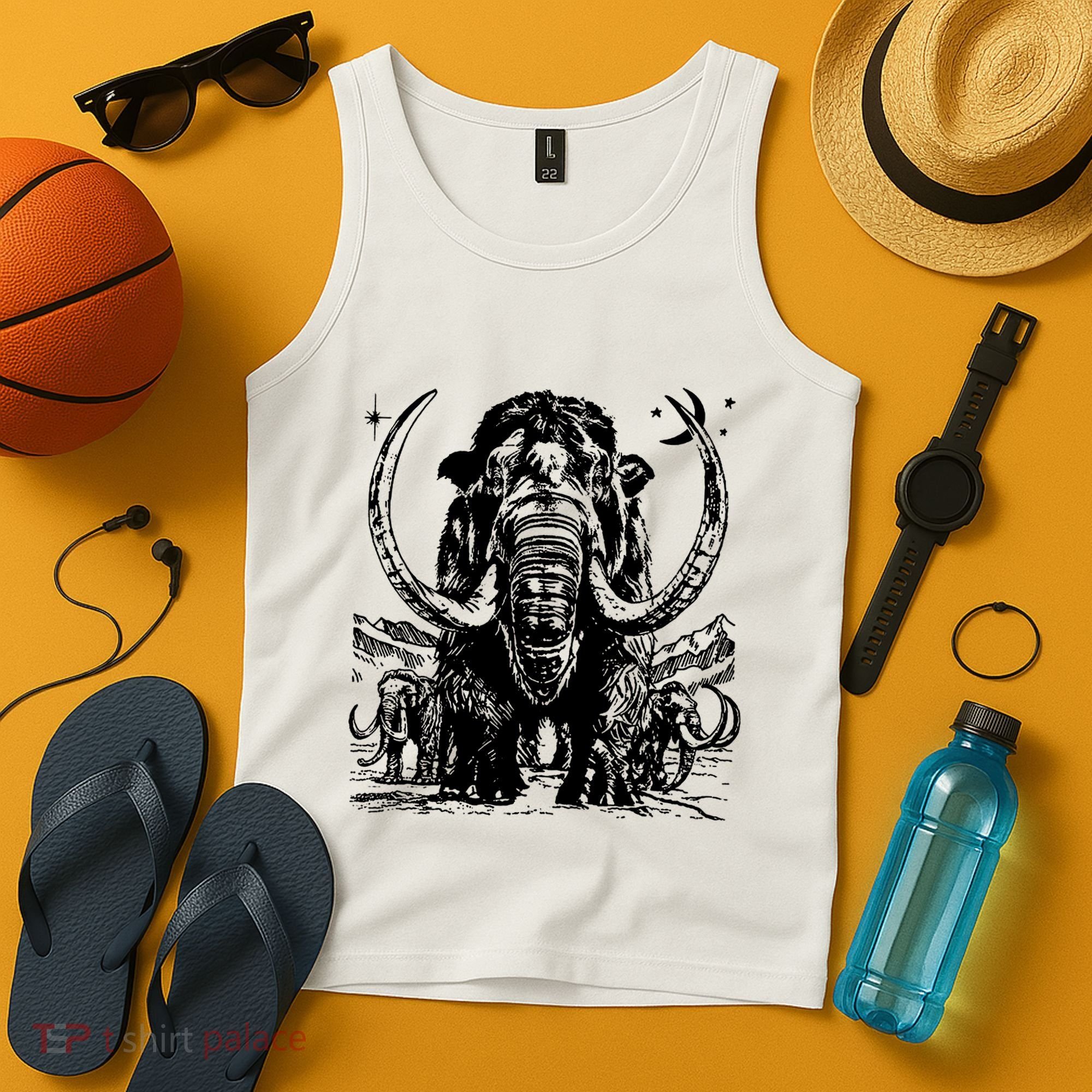 Prehistoric Mammoth Tank Top