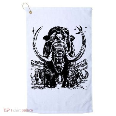 Prehistoric Mammoth Golf Towel