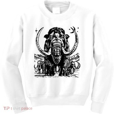 Prehistoric Mammoth Kids Sweatshirt