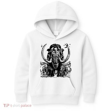 Prehistoric Mammoth Kids Hoodie