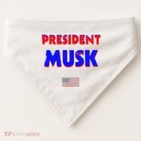 President Musk USA-Made Doggie Bandana thumb 0