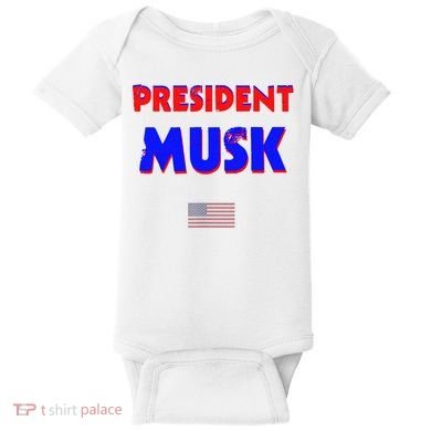 President Musk Baby Bodysuit