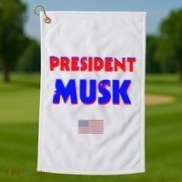 President Musk Golf Towel thumb 1