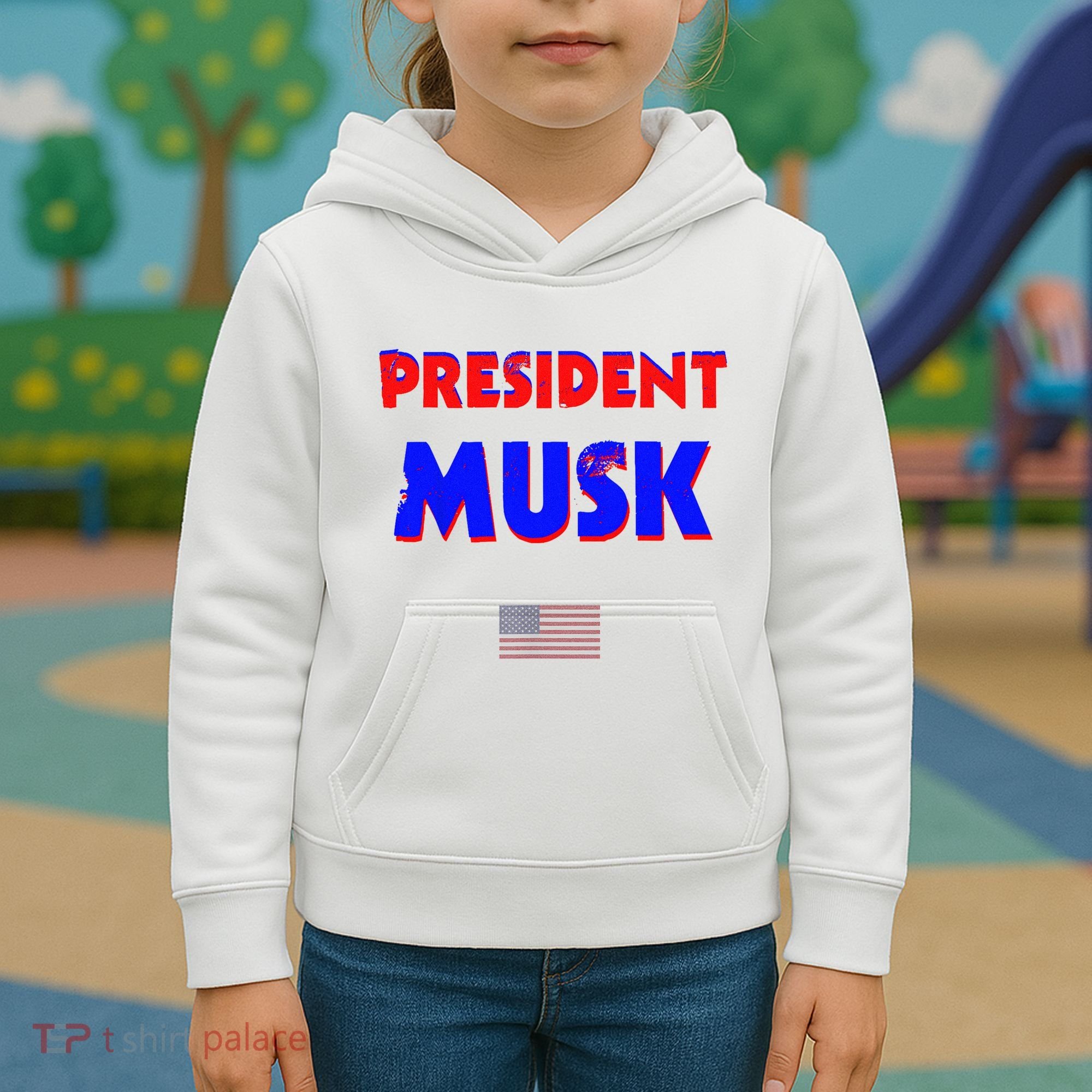President Musk Kids Hoodie