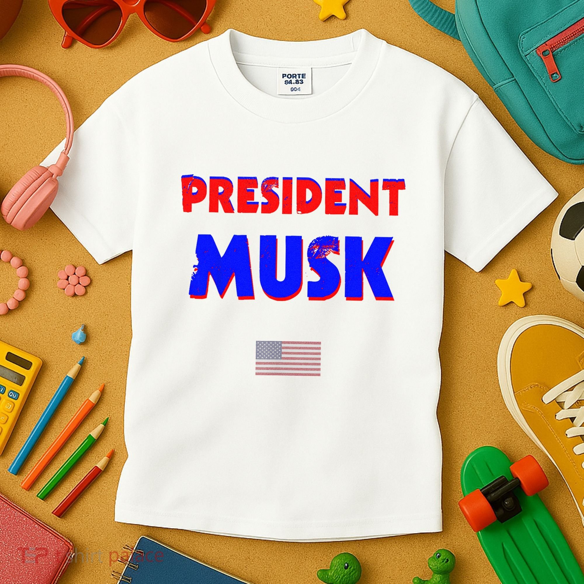 President Musk Kids T-Shirt