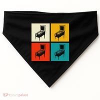 Pinball Machine Pinball Player Retro USA-Made Doggie Bandana thumb 0