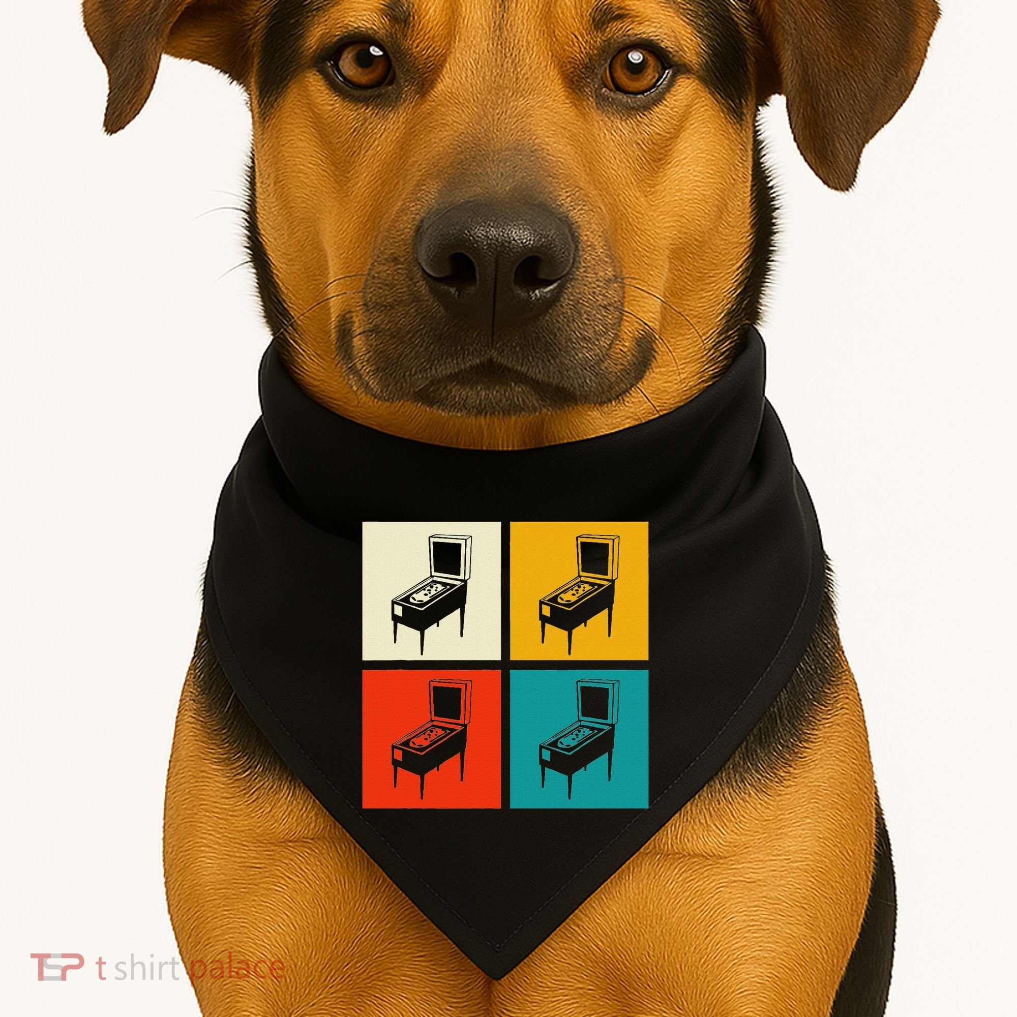 Pinball Machine Pinball Player Retro USA-Made Doggie Bandana