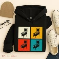 Pinball Machine Pinball Player Retro Hoodie thumb 4
