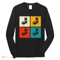 Pinball Machine Pinball Player Retro Long Sleeve Shirt thumb 0