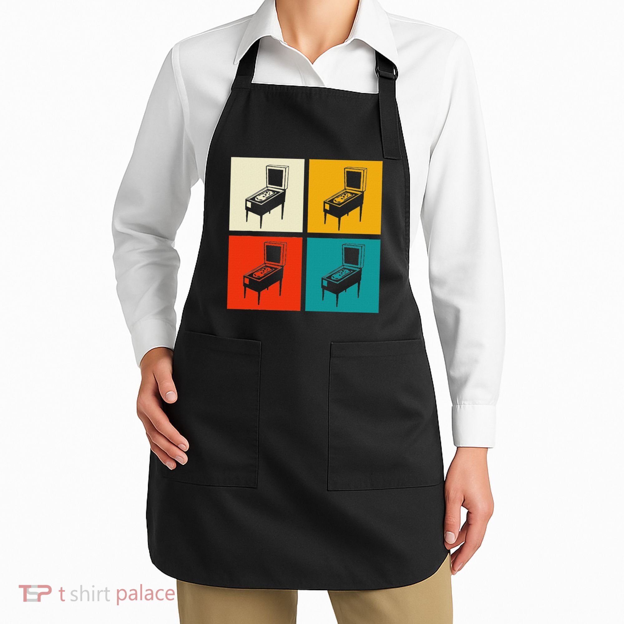 Pinball Machine Pinball Player Retro Apron