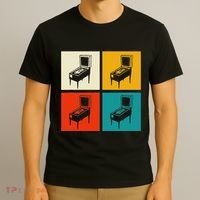 Pinball Machine Pinball Player Retro T-Shirt thumb 3