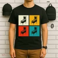 Pinball Machine Pinball Player Retro T-Shirt thumb 6