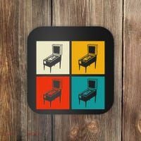Pinball Machine Pinball Player Retro Coaster thumb 0