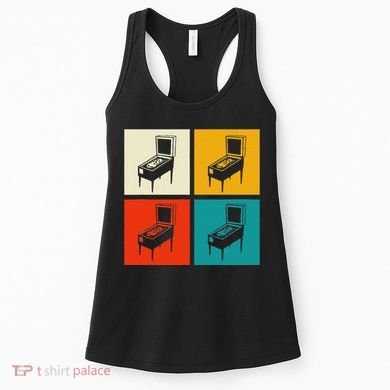 Pinball Machine Pinball Player Retro Women's Tank Top