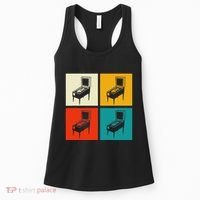 Pinball Machine Pinball Player Retro Women's Tank Top thumb 0