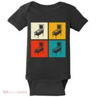 Pinball Machine Pinball Player Retro Baby Bodysuit thumb 0
