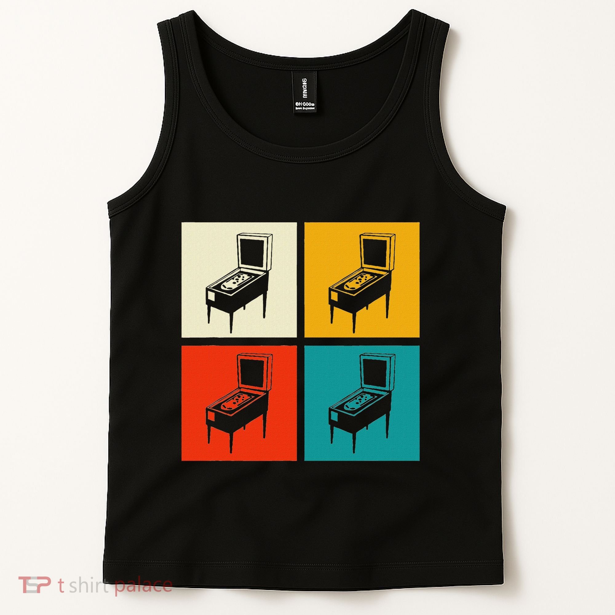 Pinball Machine Pinball Player Retro Tank Top