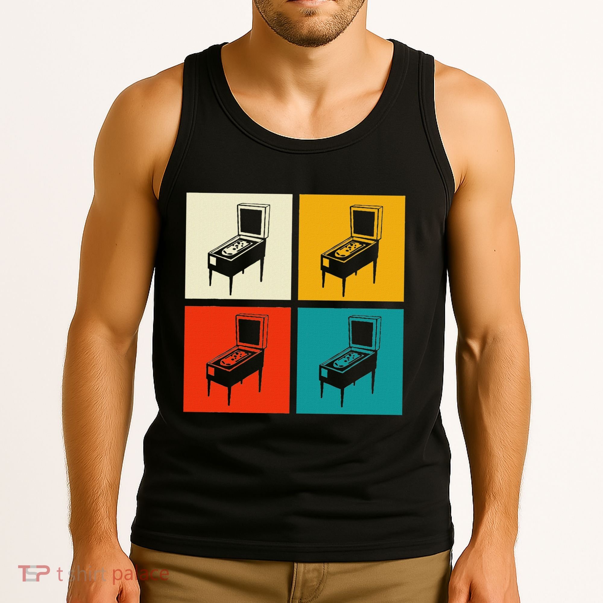 Pinball Machine Pinball Player Retro Tank Top