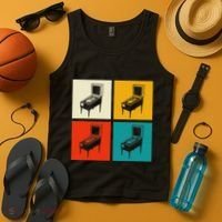 Pinball Machine Pinball Player Retro Tank Top thumb 4