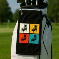Pinball Machine Pinball Player Retro Golf Towel thumb 2