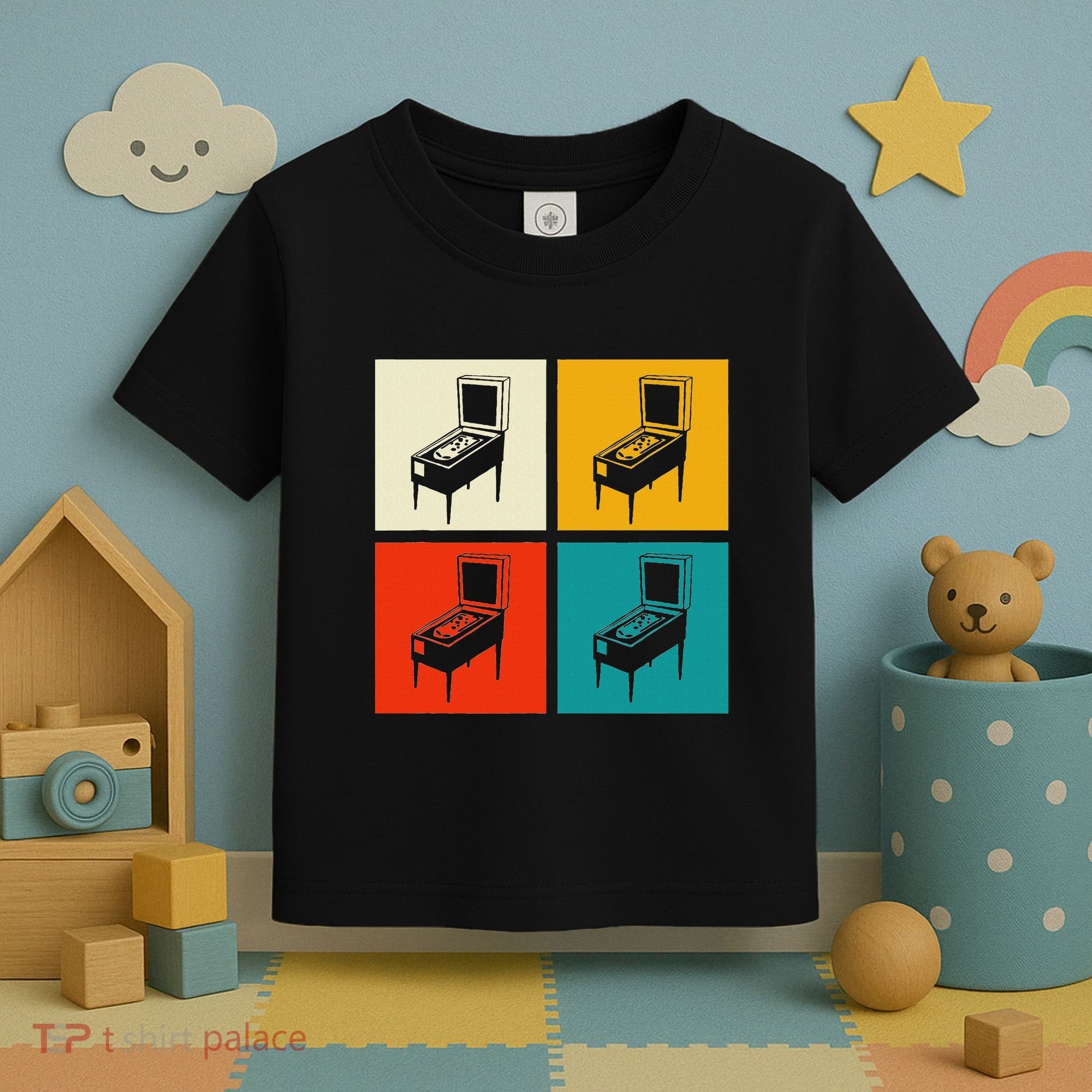 Pinball Machine Pinball Player Retro Toddler T-Shirt