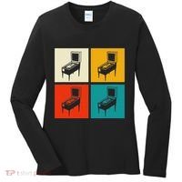 Pinball Machine Pinball Player Retro Women's Long Sleeve Shirt thumb 0