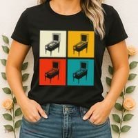 Pinball Machine Pinball Player Retro Women's T-Shirt thumb 2