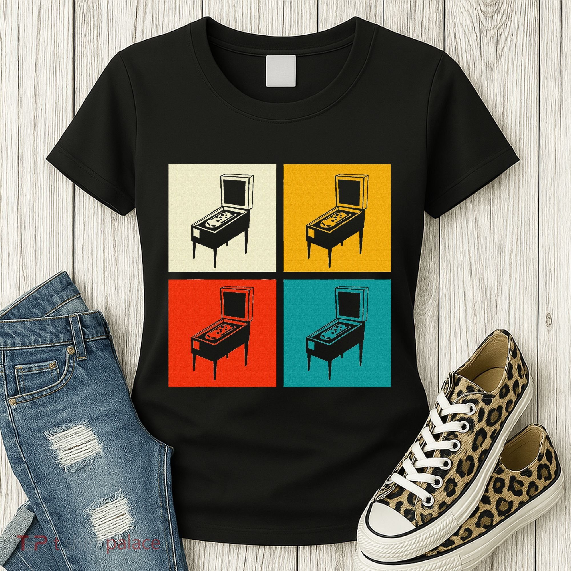 Pinball Machine Pinball Player Retro Women's T-Shirt