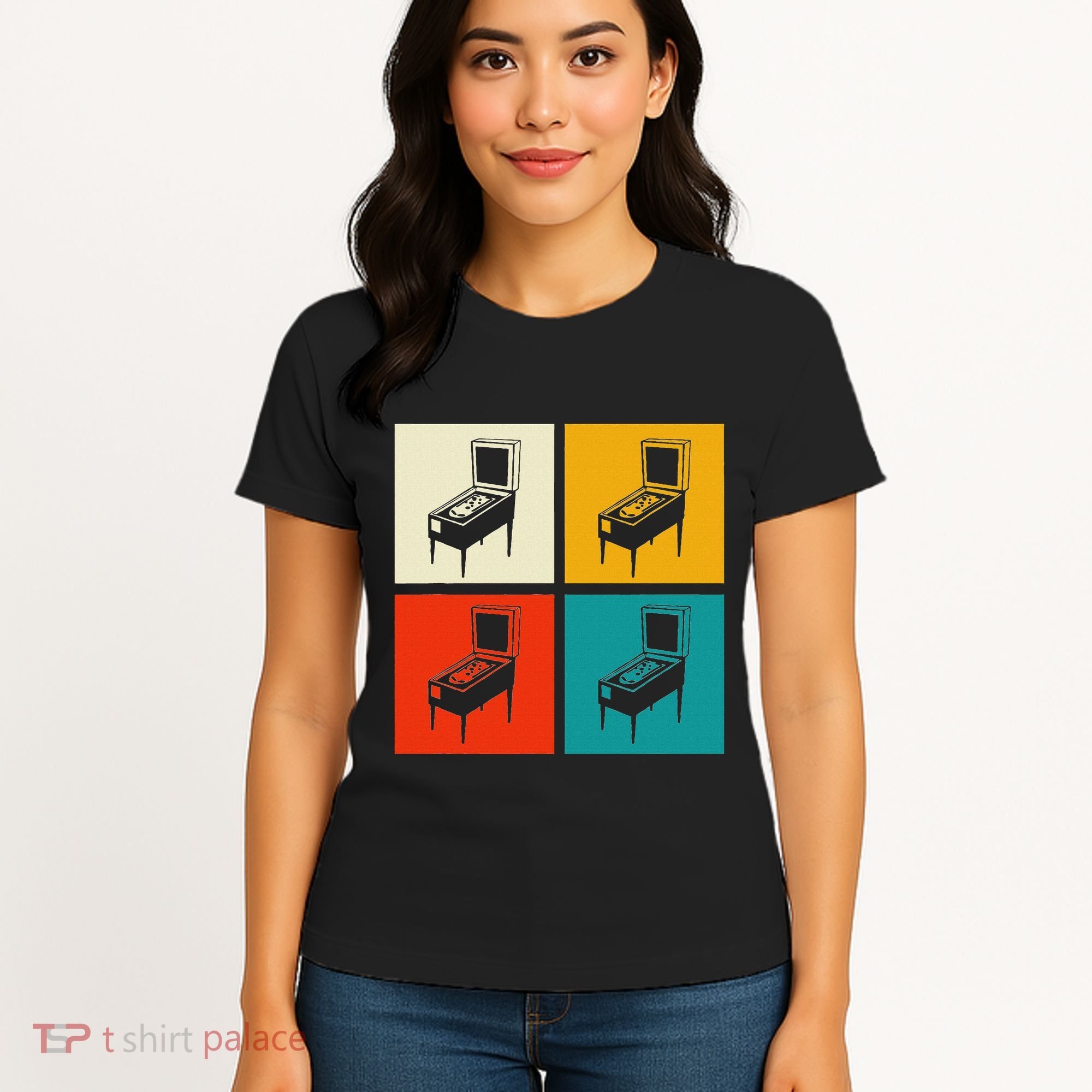 Pinball Machine Pinball Player Retro Women's T-Shirt