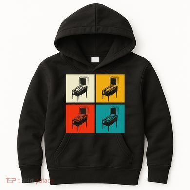 Pinball Machine Pinball Player Retro Kids Hoodie