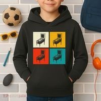 Pinball Machine Pinball Player Retro Kids Hoodie thumb 2