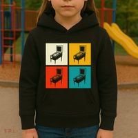 Pinball Machine Pinball Player Retro Kids Hoodie thumb 3