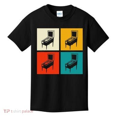 Pinball Machine Pinball Player Retro Kids T-Shirt
