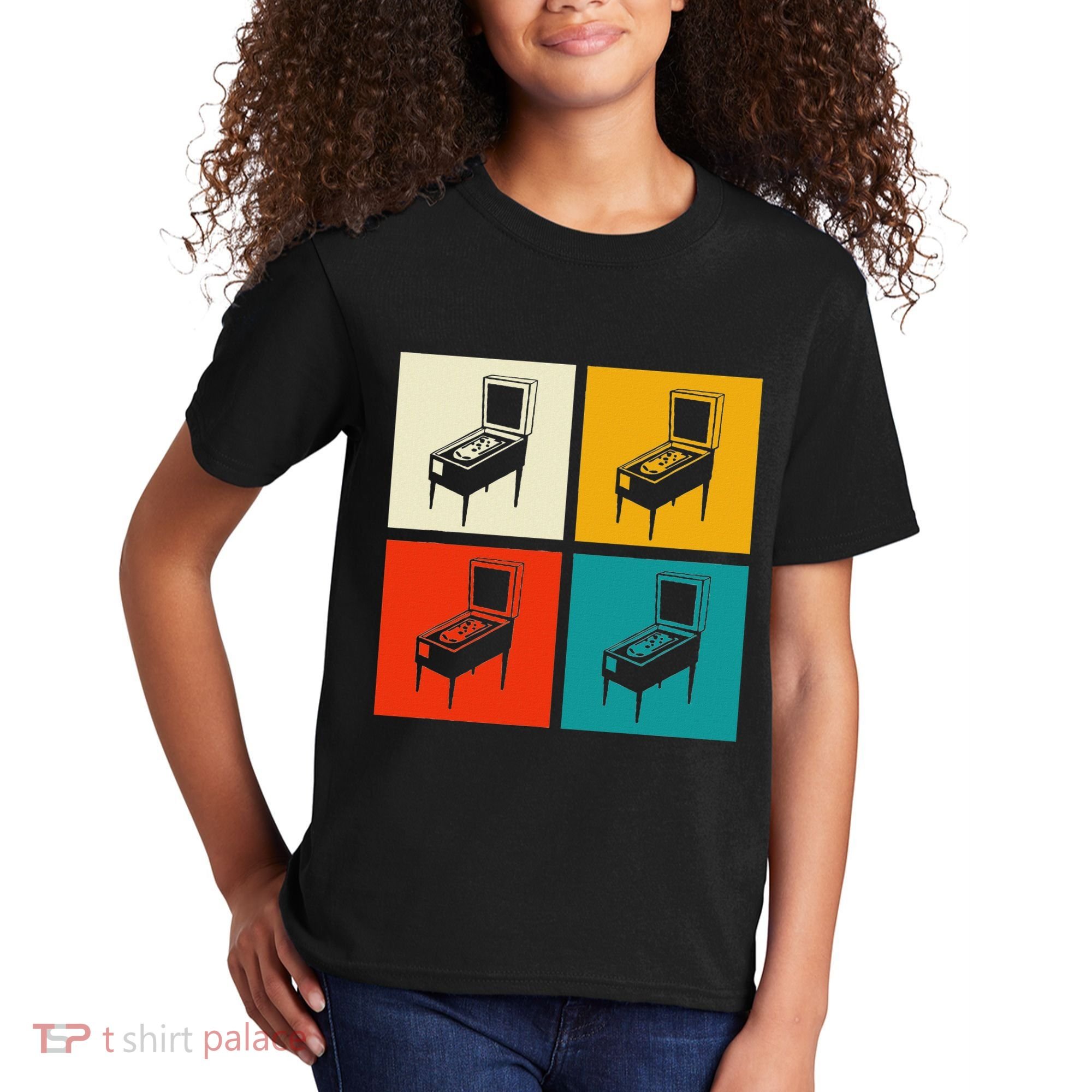 Pinball Machine Pinball Player Retro Kids T-Shirt