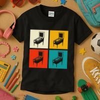 Pinball Machine Pinball Player Retro Kids T-Shirt thumb 3