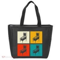 Pinball Machine Pinball Player Retro Tote Bag thumb 0