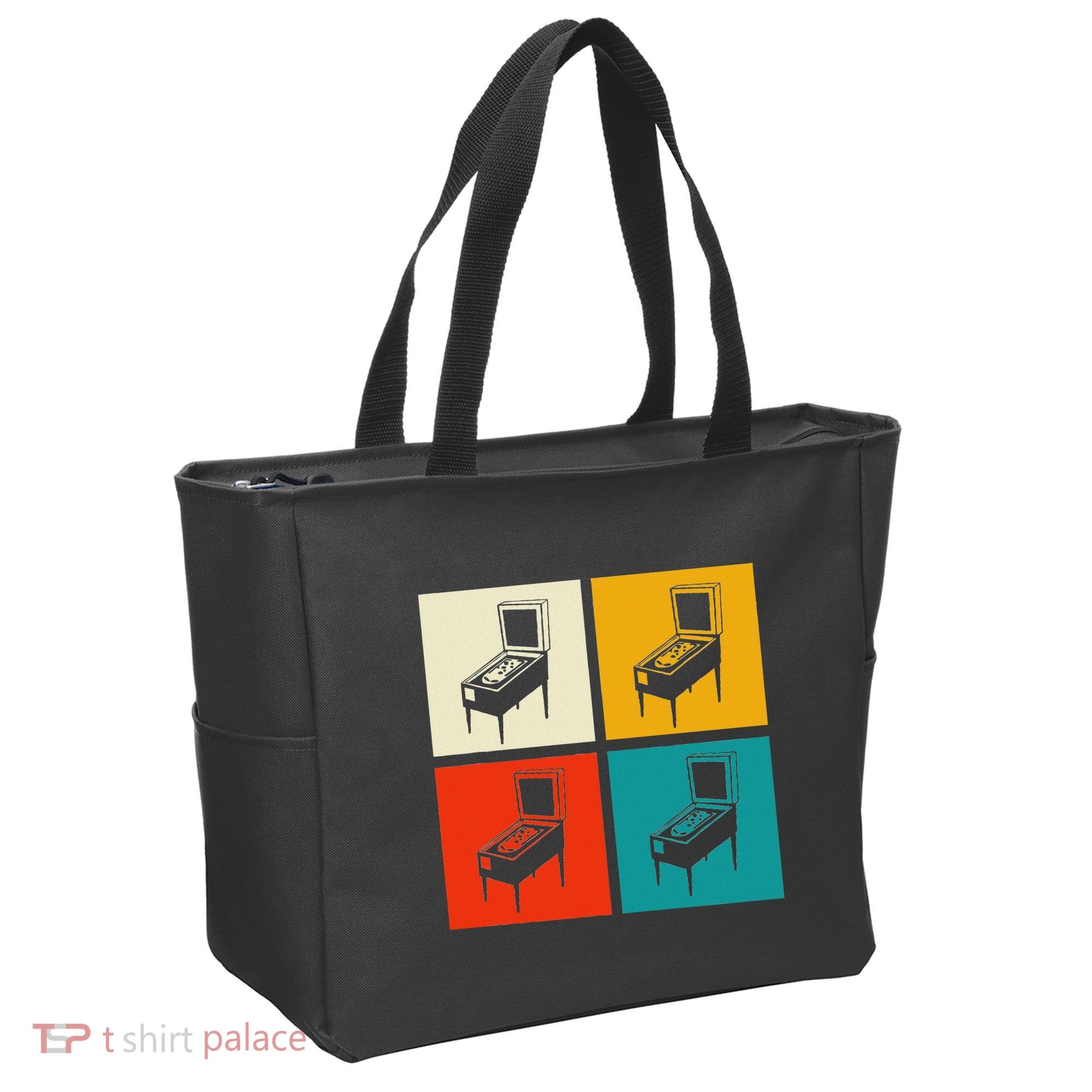 Pinball Machine Pinball Player Retro Tote Bag