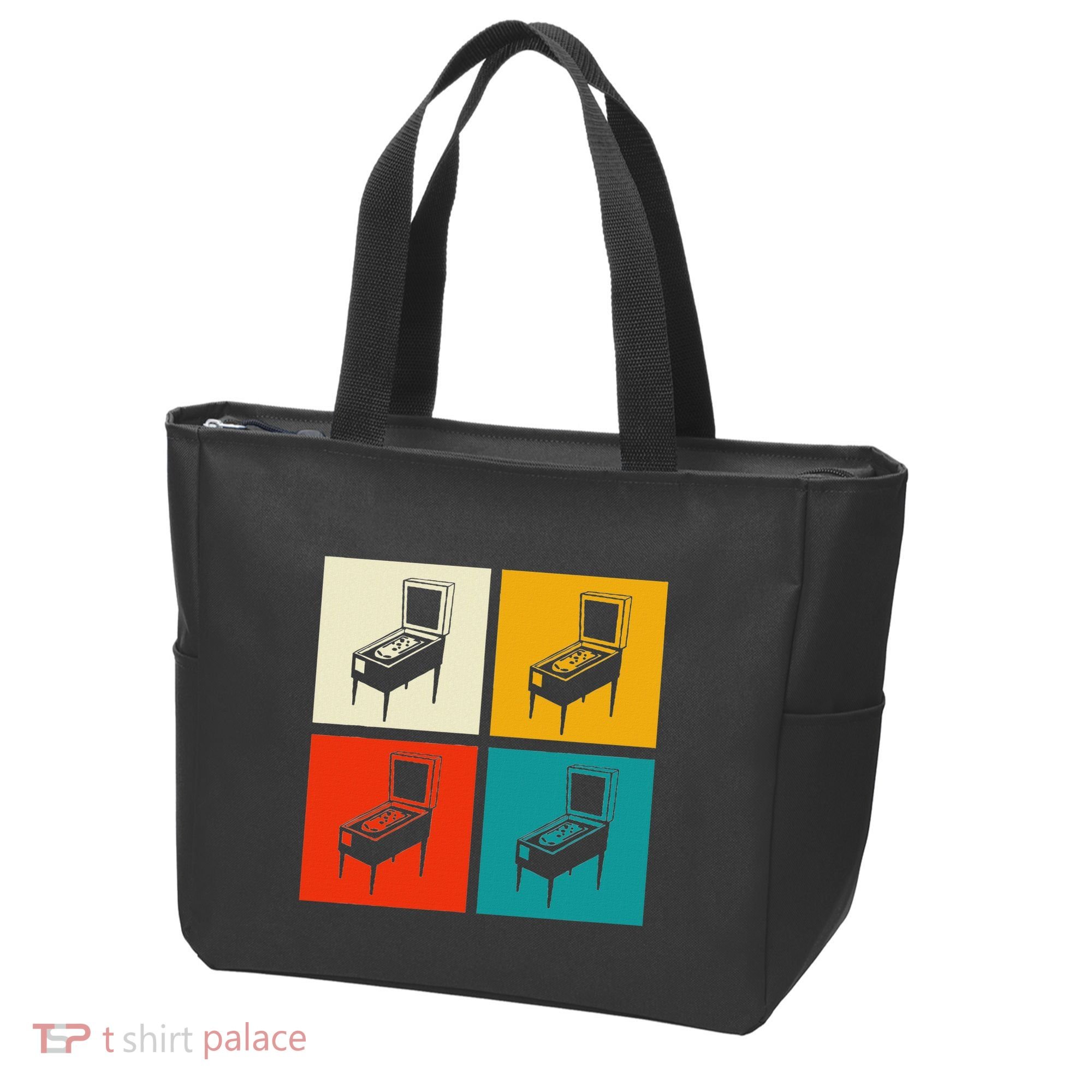 Pinball Machine Pinball Player Retro Tote Bag