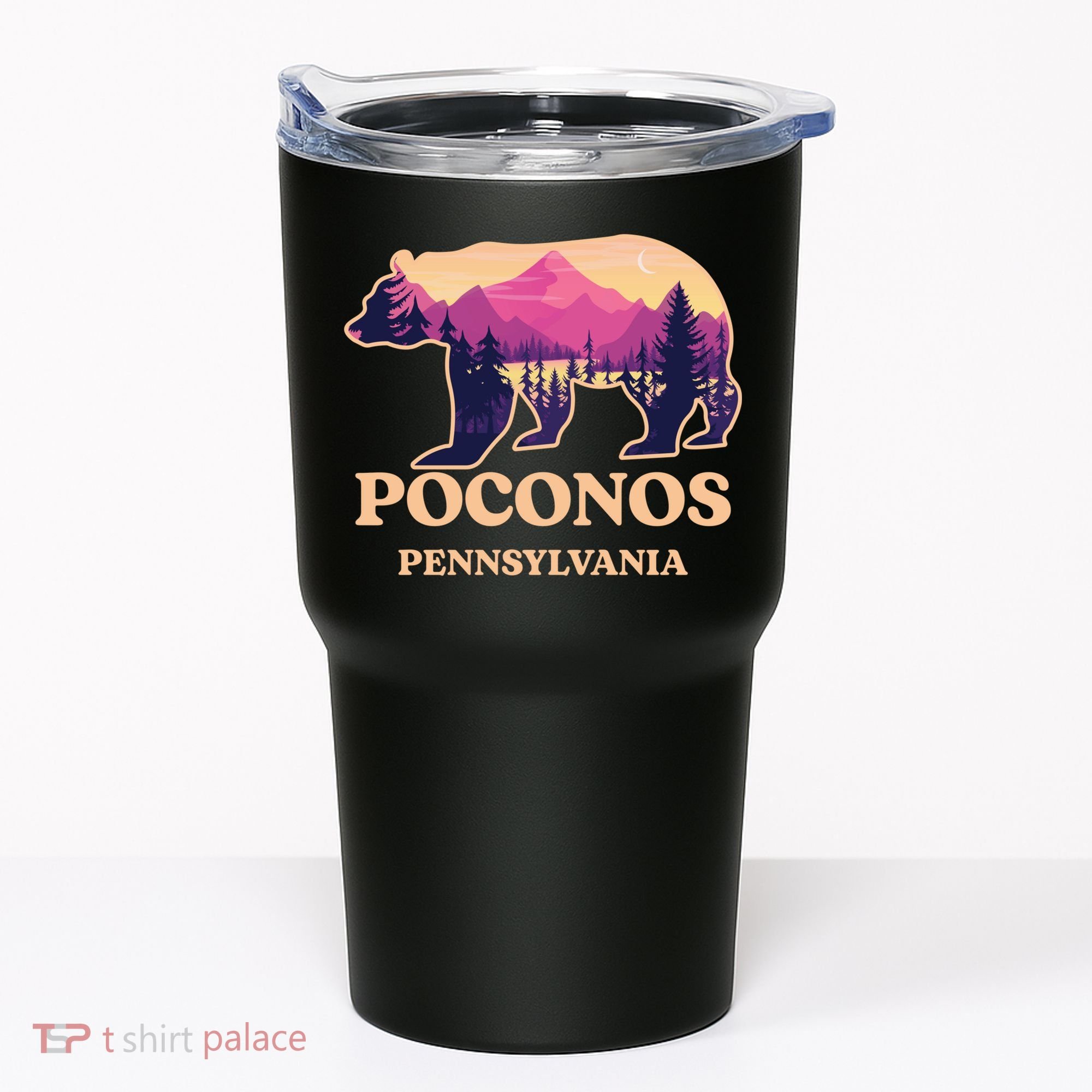 Poconos Mountains Pennsylvania Pa Bear Hiking Souvenirs Tumbler