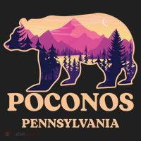 Poconos Mountains Pennsylvania Pa Bear Hiking Souvenirs Tumbler thumb 3